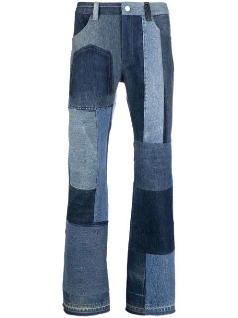 patchwork straight jeans by CHILDREN OF THE DISCORDANCE