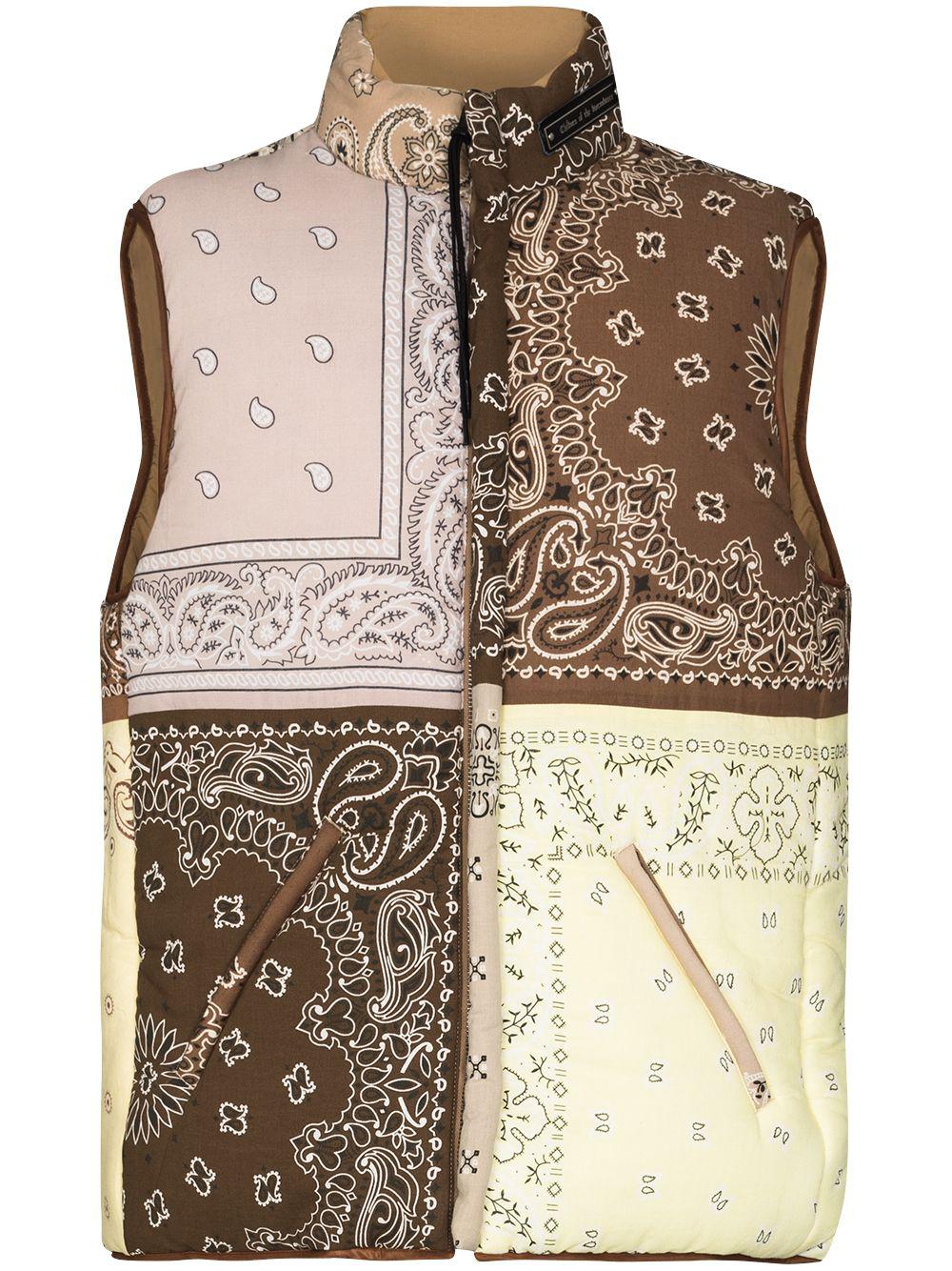 reversible bandana print gilet by CHILDREN OF THE DISCORDANCE