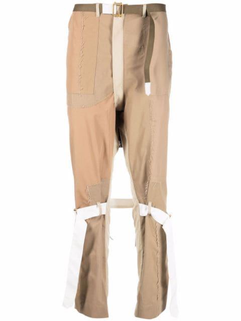 straight-leg panelled trousers by CHILDREN OF THE DISCORDANCE