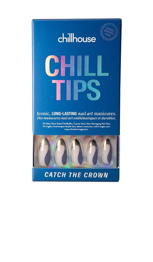 Chillhouse Catch The Crown Long Almond Chill Tips Press-on Nails in Beauty by CHILLHOUSE