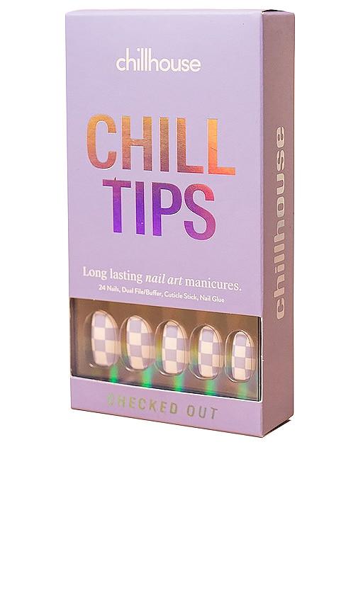 Chillhouse Checked Out Chill Tips Press-On Nails in Checked Out by CHILLHOUSE