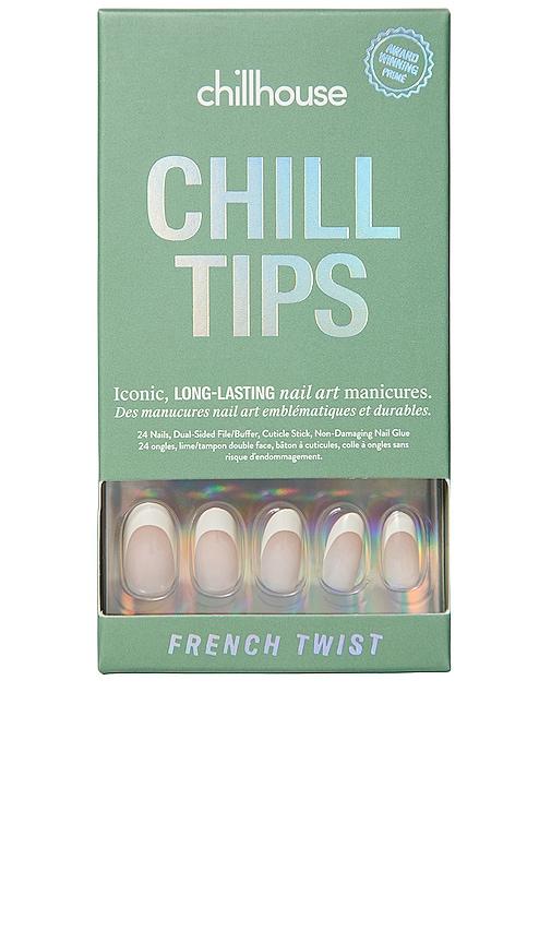 Chillhouse French Twist Chill Tips Press-on Nails in White by CHILLHOUSE