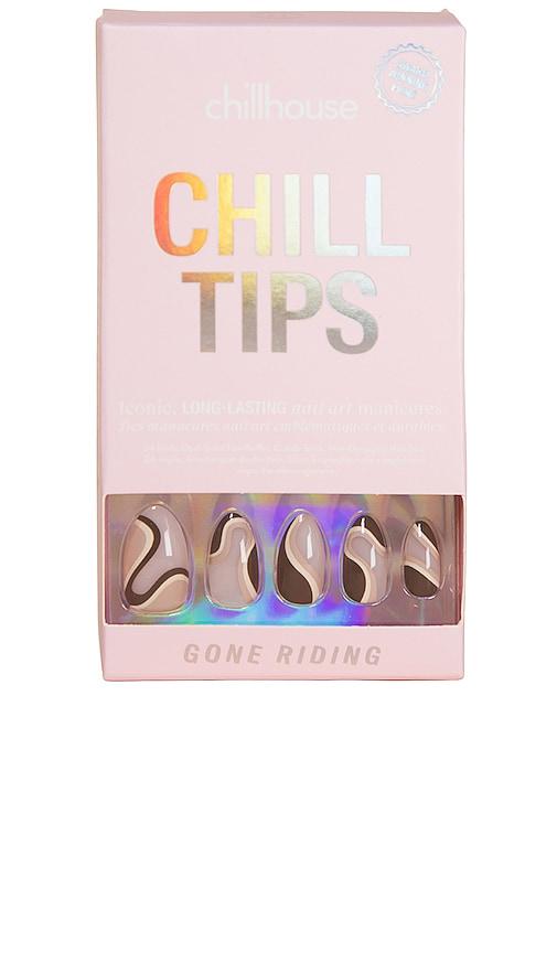 Chillhouse Gone Riding Chill Tips Press-On Nails in Chocolate by CHILLHOUSE