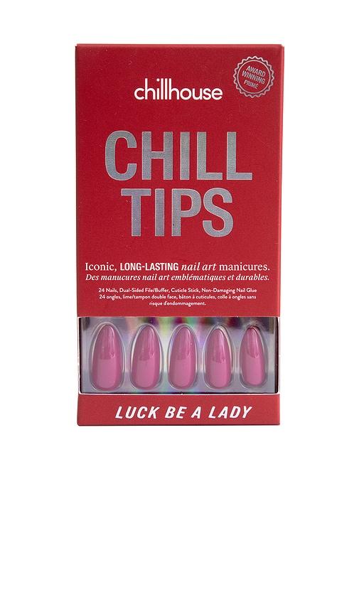Chillhouse Luck Be A Lady Elongated Almond Chill Tips Press-on Nails in Beauty by CHILLHOUSE