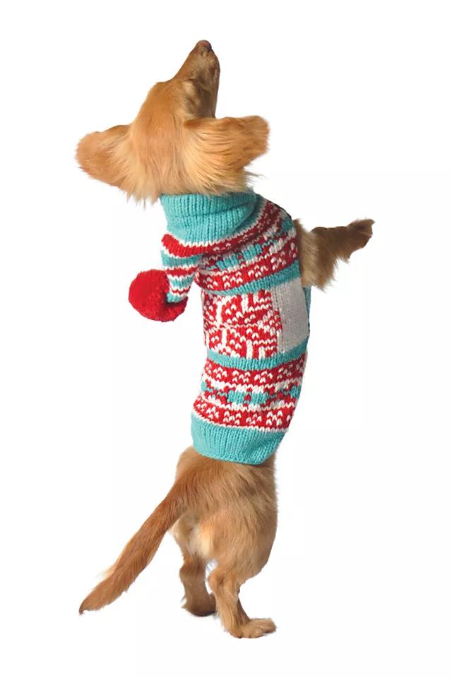 Chilly Dog Peppermint Hoodie Dog Sweater by CHILLY DOG | FREE PEOPLE