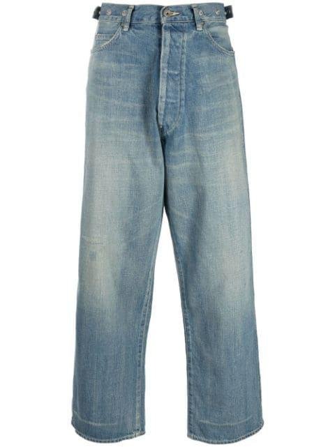high-waist wide-leg jeans by CHIMALA