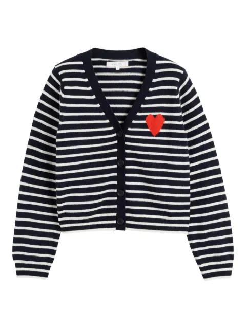 Breton Heart striped cardigan by CHINTI&PARKER