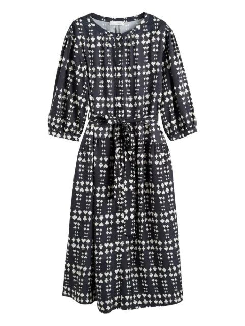 Queen of Hearts printed belted midi dress by CHINTI&PARKER