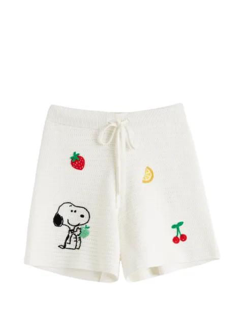 Snoopy cotton crochet shorts by CHINTI&PARKER