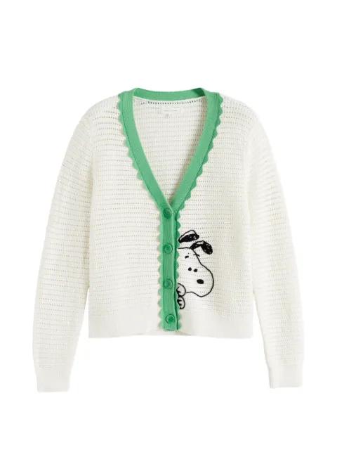 Snoopy crochet cotton cardigan by CHINTI&PARKER