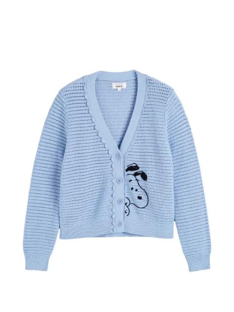 Snoopy crochet cotton cardigan by CHINTI&PARKER