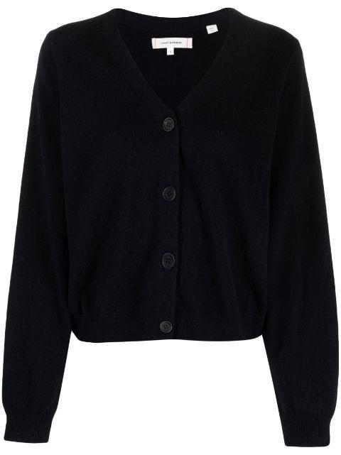 V-neck cropped wool cardigan by CHINTI&PARKER