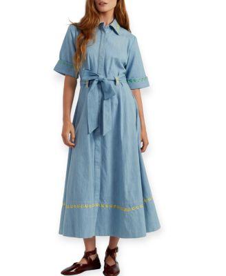 Women's Chambray Buttercup Shirt Dress by CHINTI&PARKER