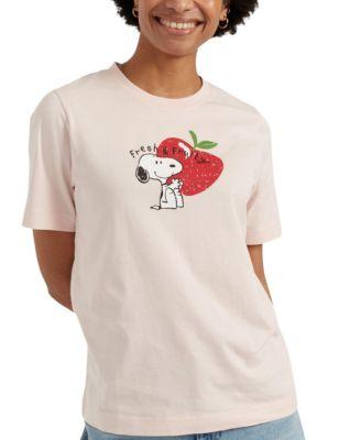 Women's Cotton Snoopy Apple T-Shirt by CHINTI&PARKER