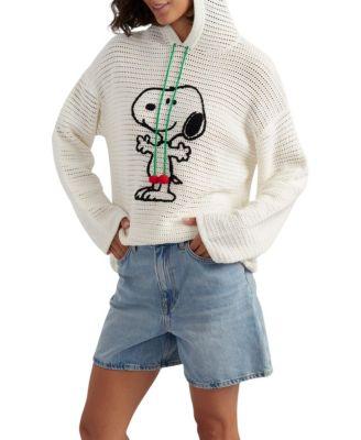 Women's Cotton Snoopy Crochet Hoodie by CHINTI&PARKER