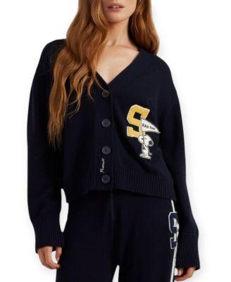 Women's Cotton Snoopy Varsity Cardigan by CHINTI&PARKER