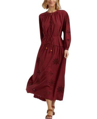 Women's Sienna Linen-Blend Broderie Dress by CHINTI&PARKER