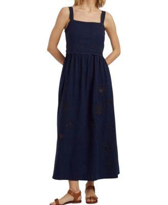 Women's Sienna Linen-Blend Broderie Summer Dress by CHINTI&PARKER