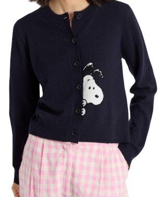 Women's Wool-Cashmere Sneeky Snoopy Cardigan by CHINTI&PARKER