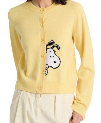 Women's Wool-Cashmere Sneeky Snoopy Cardigan by CHINTI&PARKER