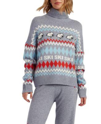Women's Wool Cashmere Snoopy Ski Fairisle Sweater by CHINTI&PARKER