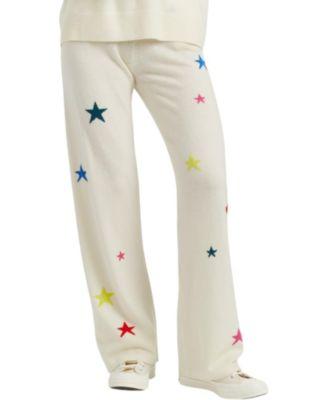 Women's Wool Cashmere Star Wide Leg Track Pants by CHINTI&PARKER