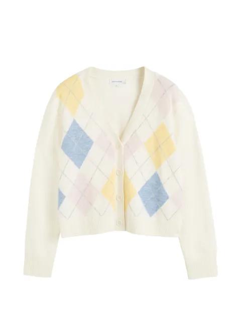 argyle v-neck cardigan by CHINTI&PARKER