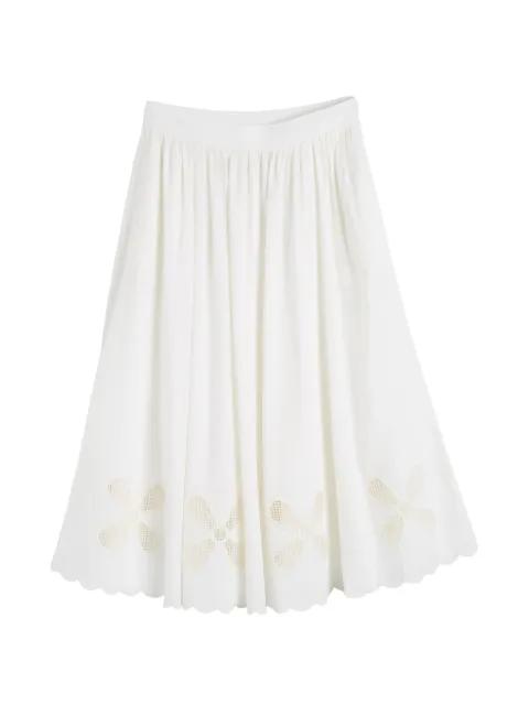 broderie midi skirt by CHINTI&PARKER