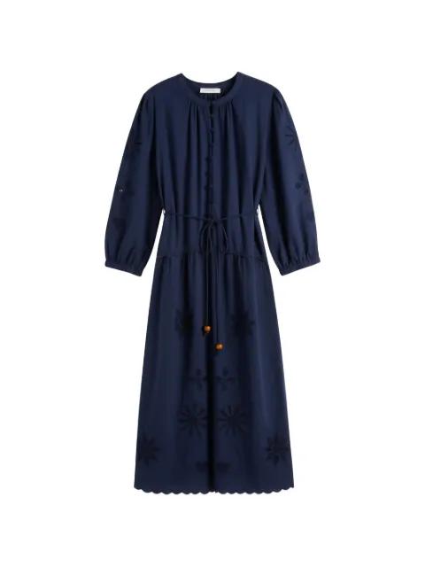 broderie scalloped midi dress by CHINTI&PARKER