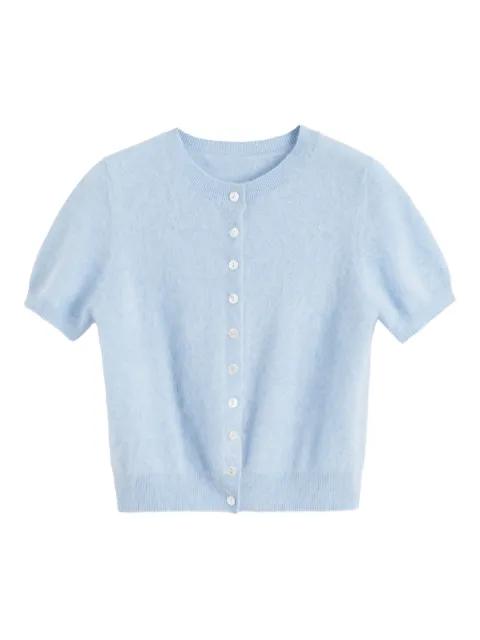button-fastening brushed-finish cardigan by CHINTI&PARKER