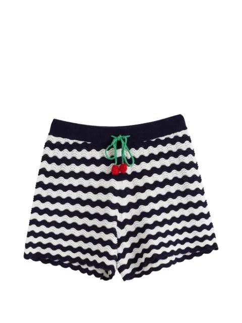 cherry crochet shorts by CHINTI&PARKER