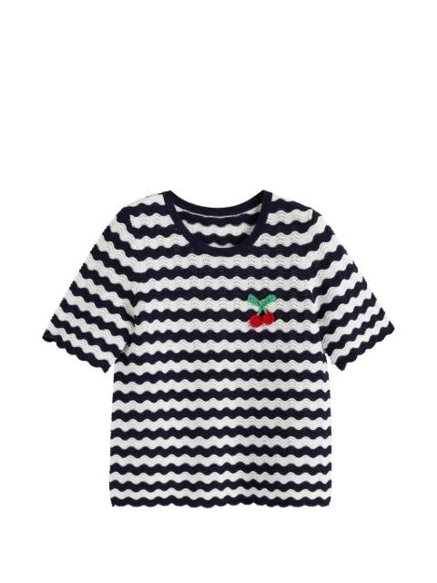 crochet cherry T-shirt by CHINTI&PARKER