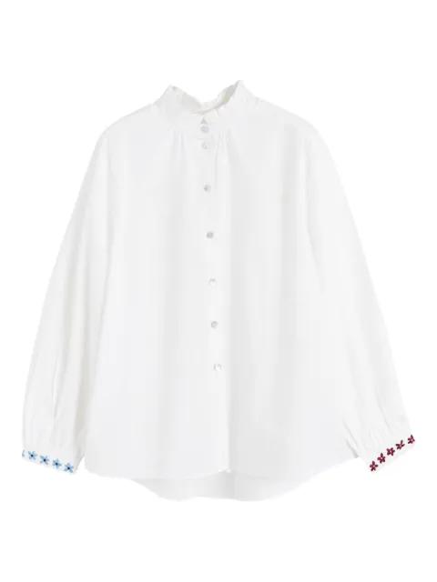 flower-embroidered shirt by CHINTI&PARKER
