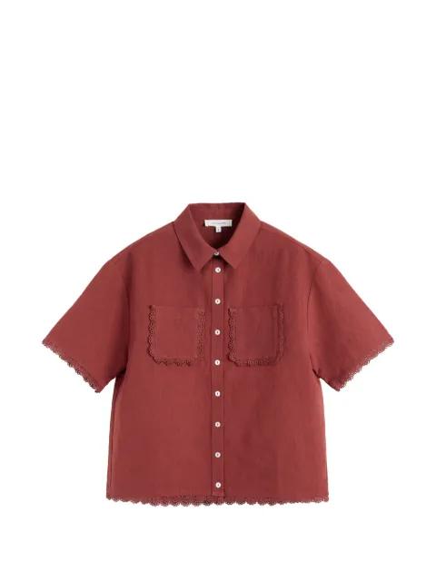 scallop-trim shirt by CHINTI&PARKER