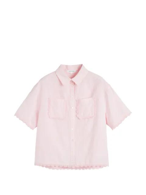 scallop-trim shirt by CHINTI&PARKER