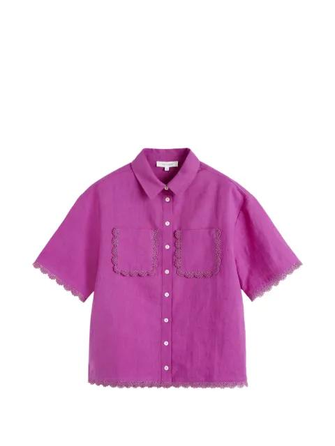 scallop-trim shirt by CHINTI&PARKER