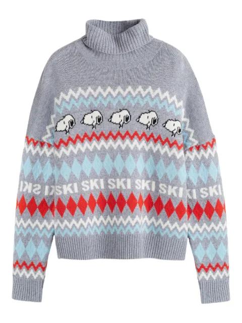 snoopy ski rollneck sweater by CHINTI&PARKER