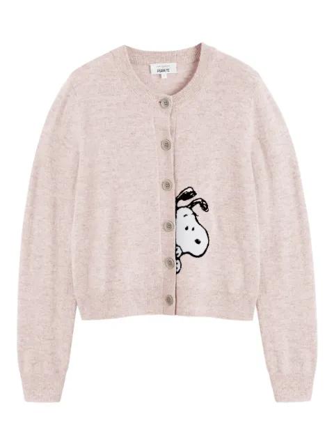 x Peanuts Snoopy Peekabow cardigan by CHINTI&PARKER