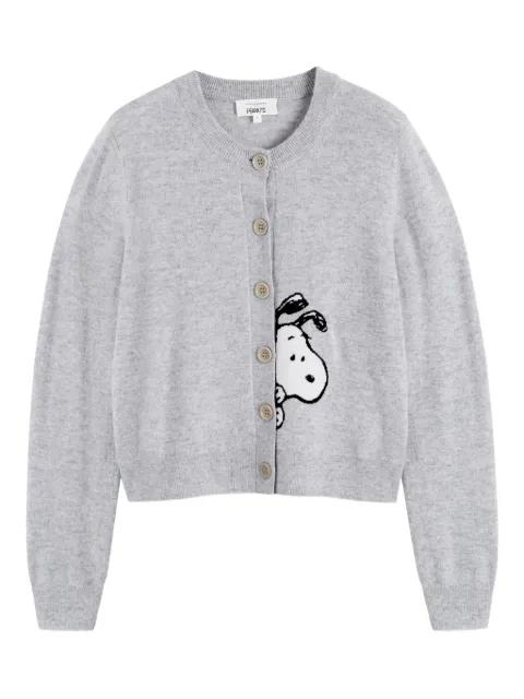 x Peanuts Snoopy Peekabow cardigan by CHINTI&PARKER