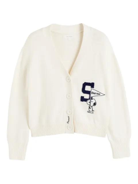 x Peanuts Snoopy varsity cardigan by CHINTI&PARKER