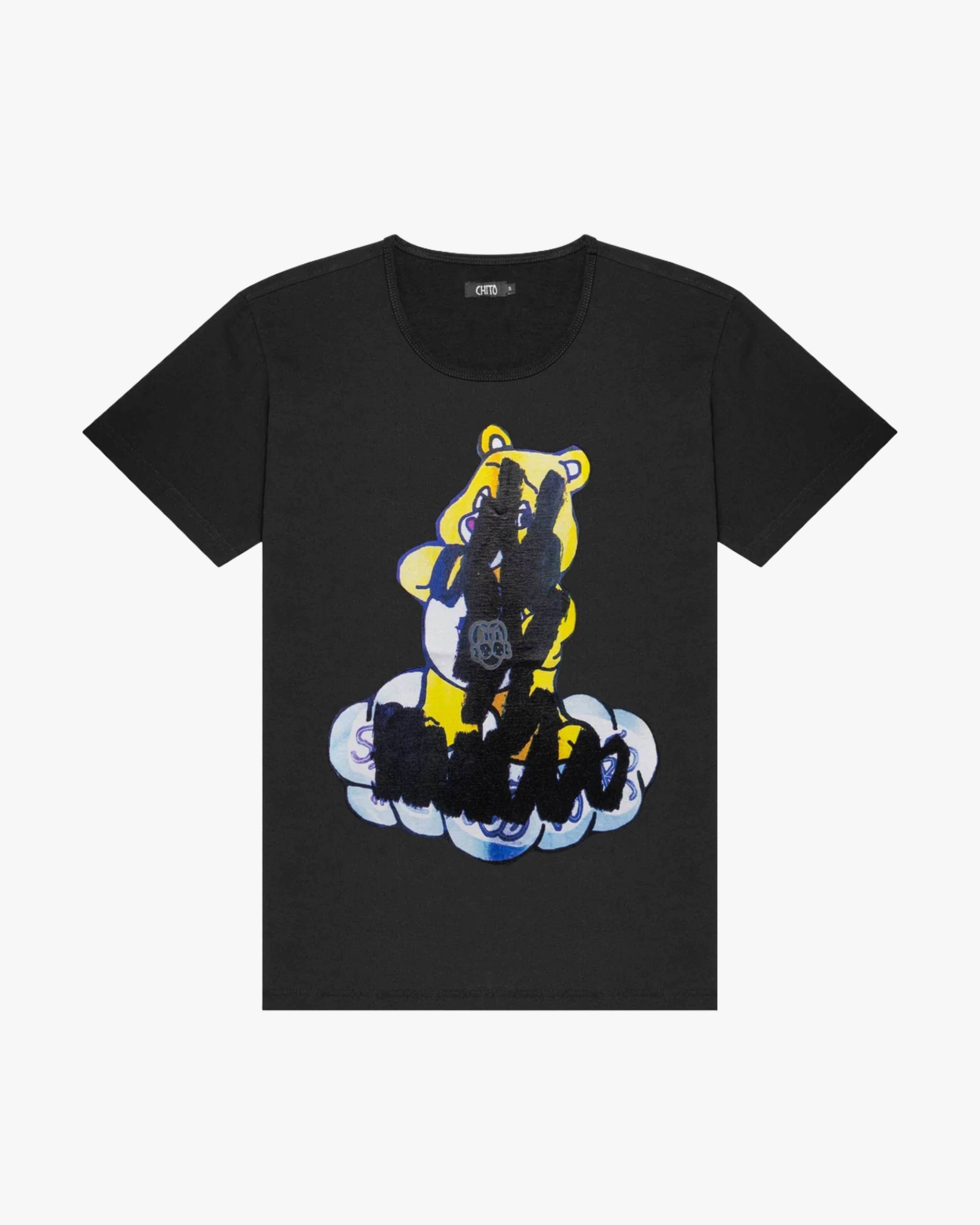 CHITO - Men's Bear Short Sleeve Tee - (Black) by CHITO