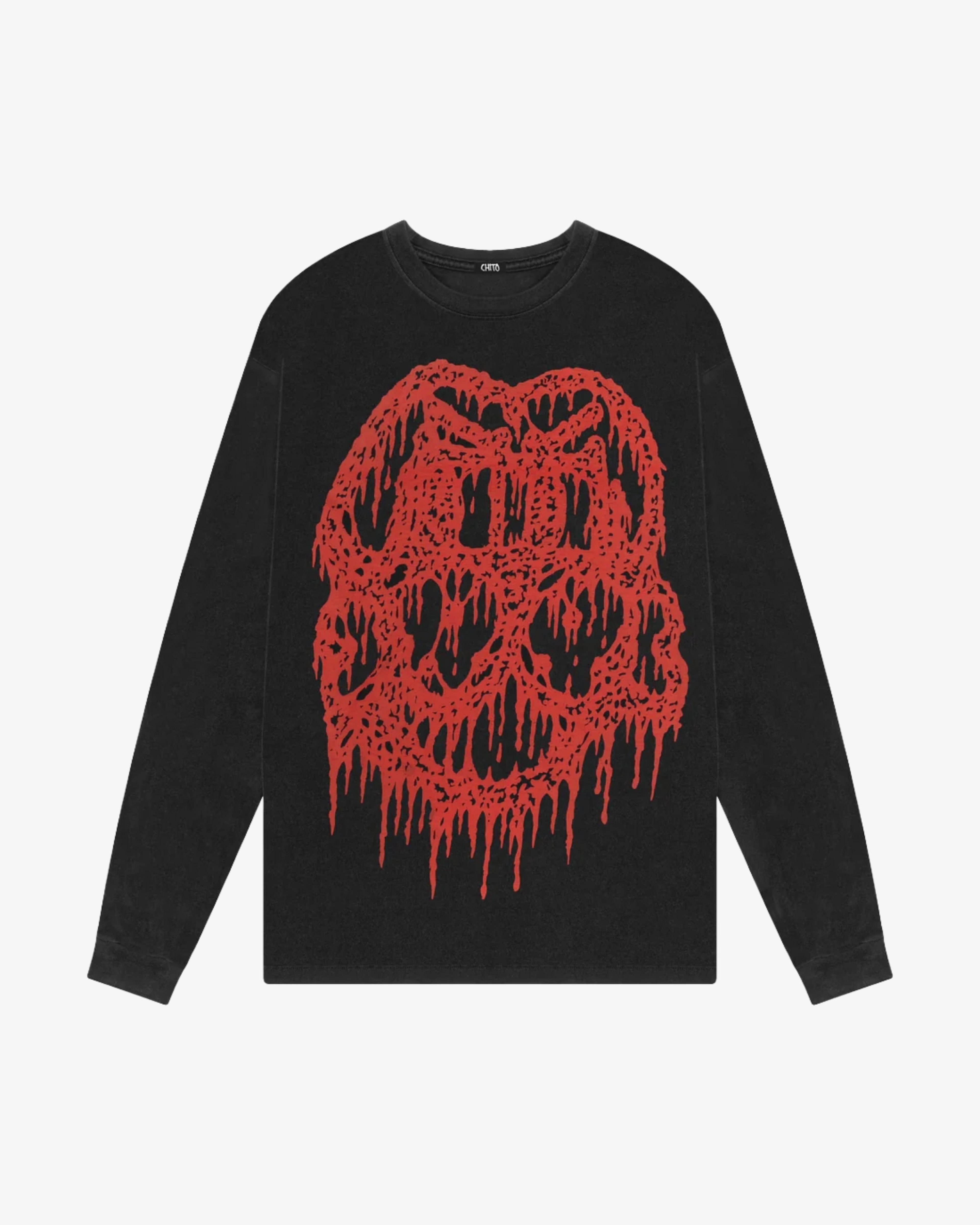 CHITO - Men's Bloody Long Sleeve Tee - (Black) by CHITO
