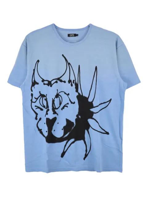 Mika graphic-print cotton T-shirt by CHITO
