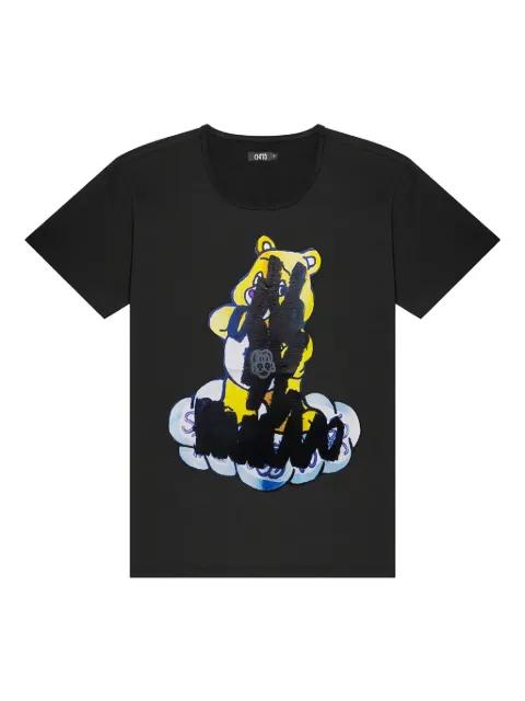 bear-print T-shirt by CHITO