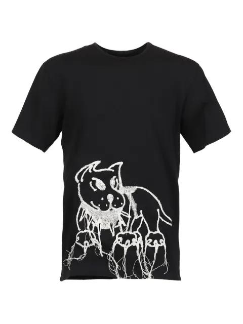 guard-embroidered T-shirt by CHITO