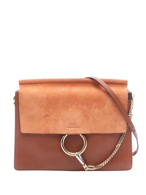 2010-2026 Medium Calfskin and Suede Faye crossbody bag by CHLOE 