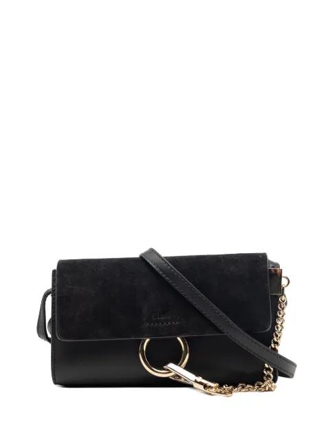 2016 Mini Calfskin and Suede Faye Chain crossbody bag by CHLOE 