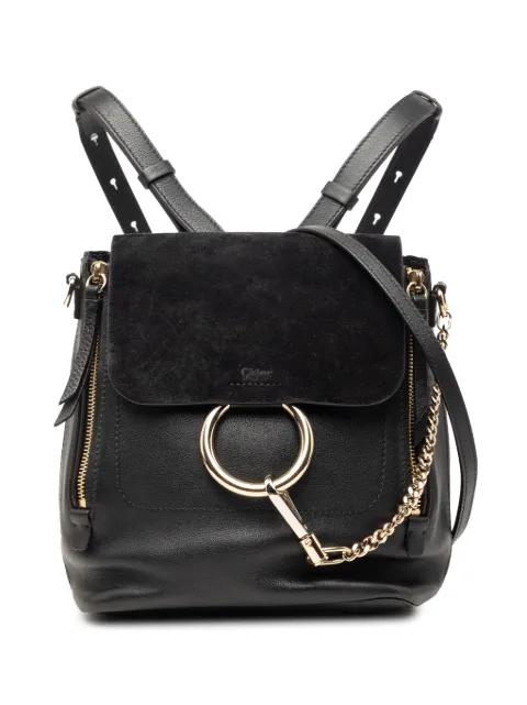 2017 Medium Calfskin and Suede Faye backpack by CHLOE 