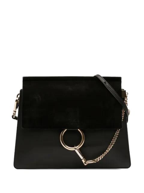 2017 Medium Calfskin and Suede Faye crossbody bag by CHLOE 