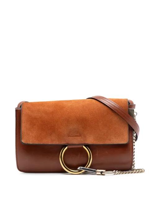 2020 Small Suede and Calfskin Faye crossbody bag by CHLOE 